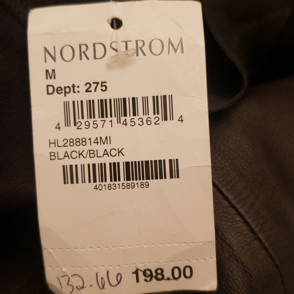 Trouve V-Neck Leather Front Sheath Dress - Picture 8 of 8